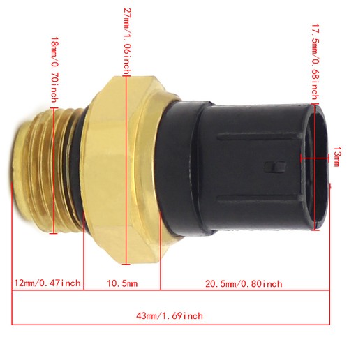 Capteur température d'eau radiateur pour Suzuki TL1000R 1998-03/TL1000S 1997-01 - Photo 4/7