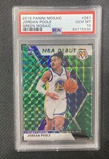 2019 MOSAIC JORDAN POOLE ROOKIE RC GREEN REF #261 PSA 10 GEM MINT💎🟢