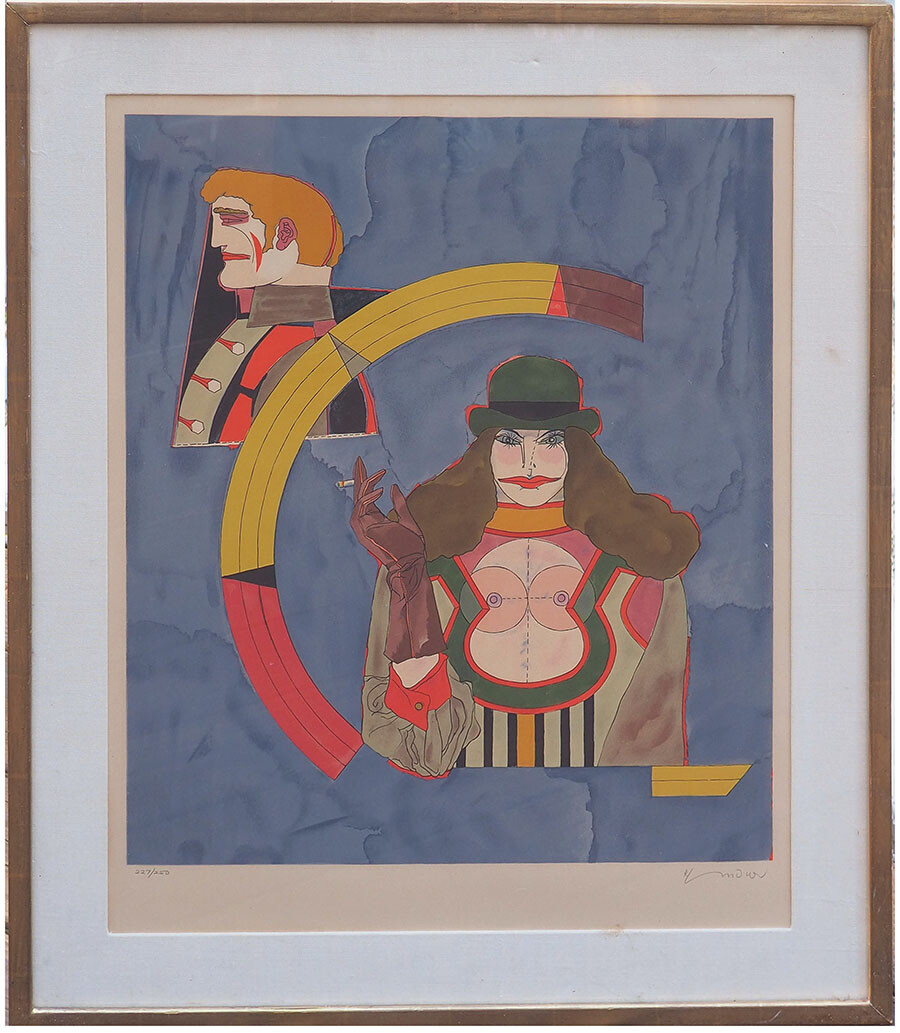 Richard Lindner Couple II numbered signed vintage lithograph