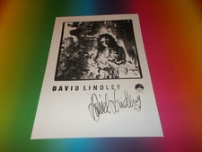 David Lindley signed autographed autograph letter card + picture in person