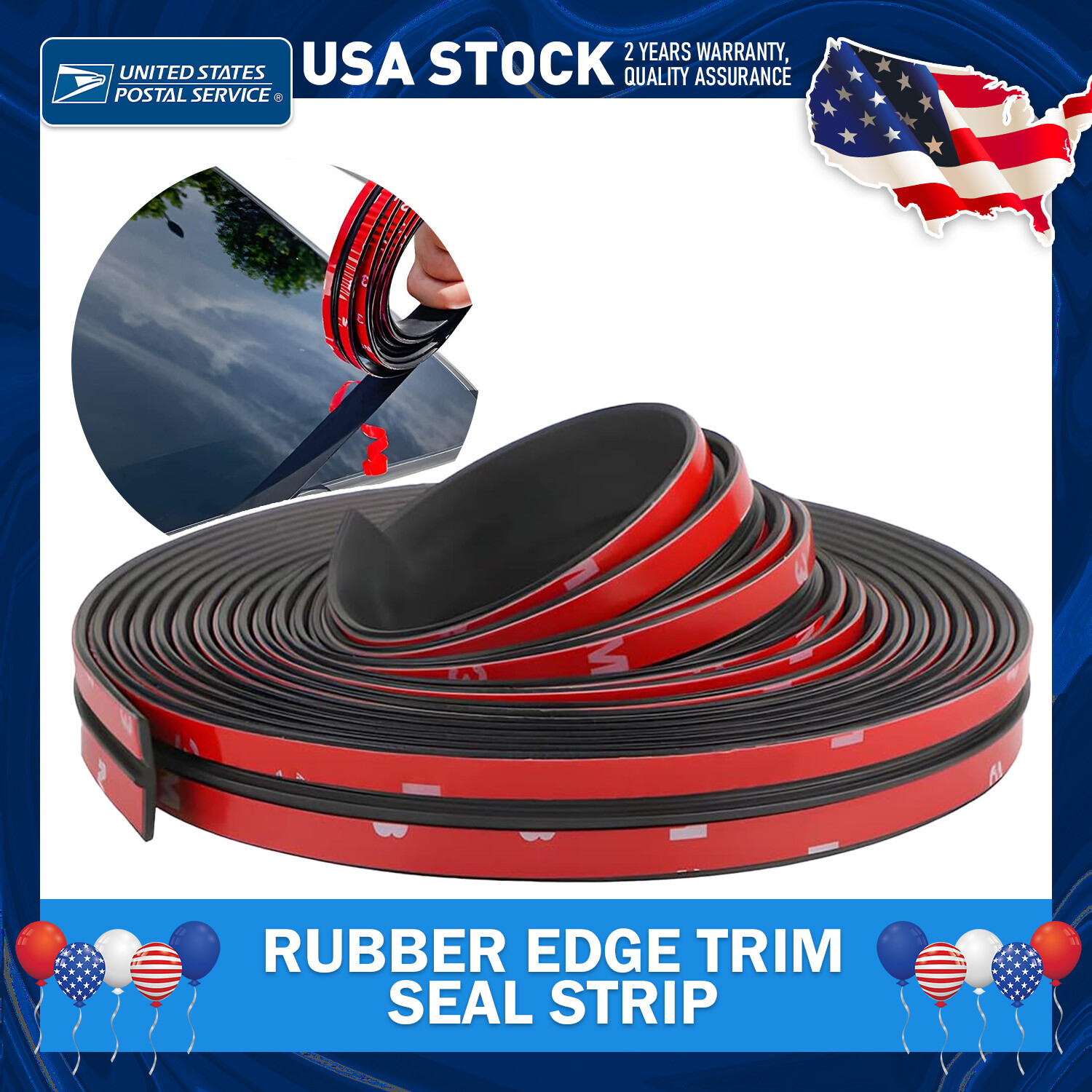 Rubber T-shape edge trim seal strip for soundproofing windows and skylights 10ft long