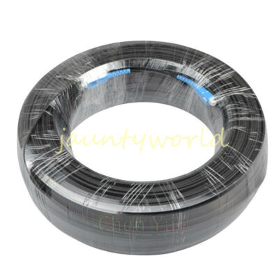 FTTH Fiber Optic Drop Cable Patch Cord SC to SC Simplex SM Jumper 100M