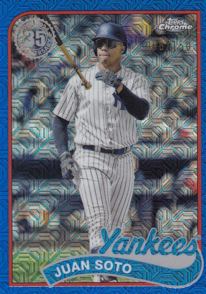 2024 Topps Series 2 JUAN SOTO Silver Pack Mojo Refractor BLUE 106/150 ZC