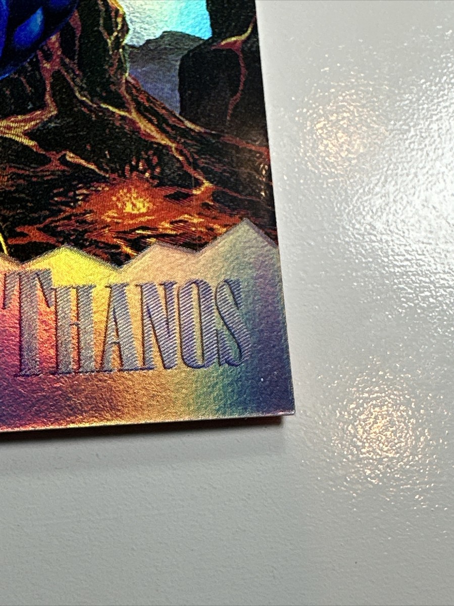 1995 MARVEL MASTERPIECES - HOLOFLASH CARD - THANOS ( 7 OF 8 ) NM