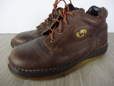 Dr. Martens Kids 13 11P6951 VTG Classic Brown Yellow Stitching Docs DMs Preppy