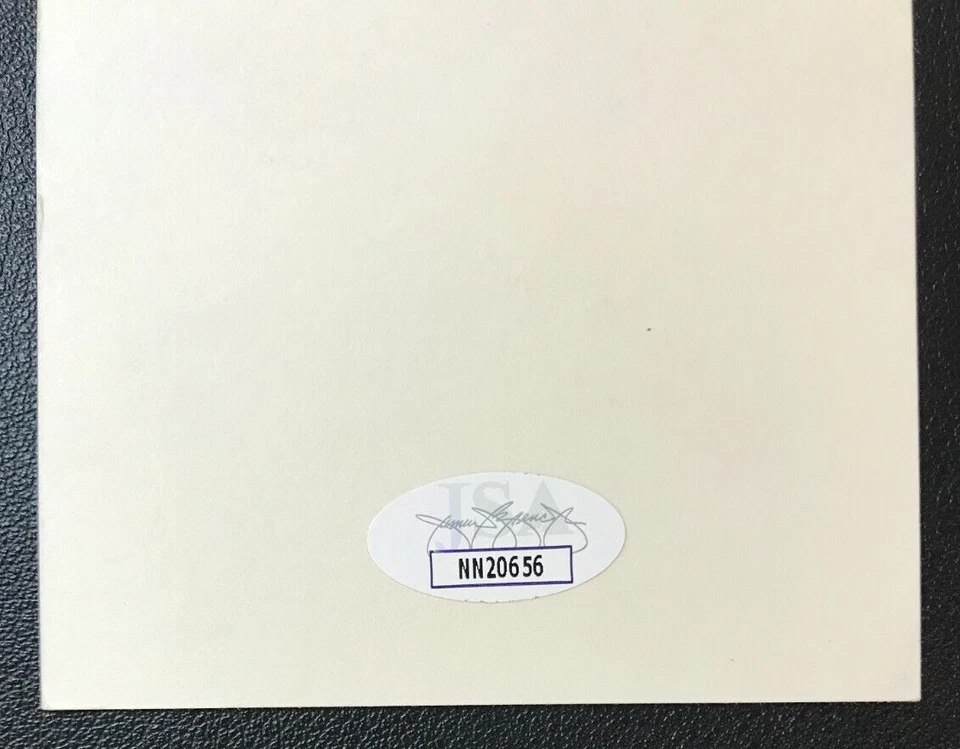 Billy Williams Signed B&W Postcard JSA Certified AUTO Chicago Cubs HOF 1987! - Image 2 of 4