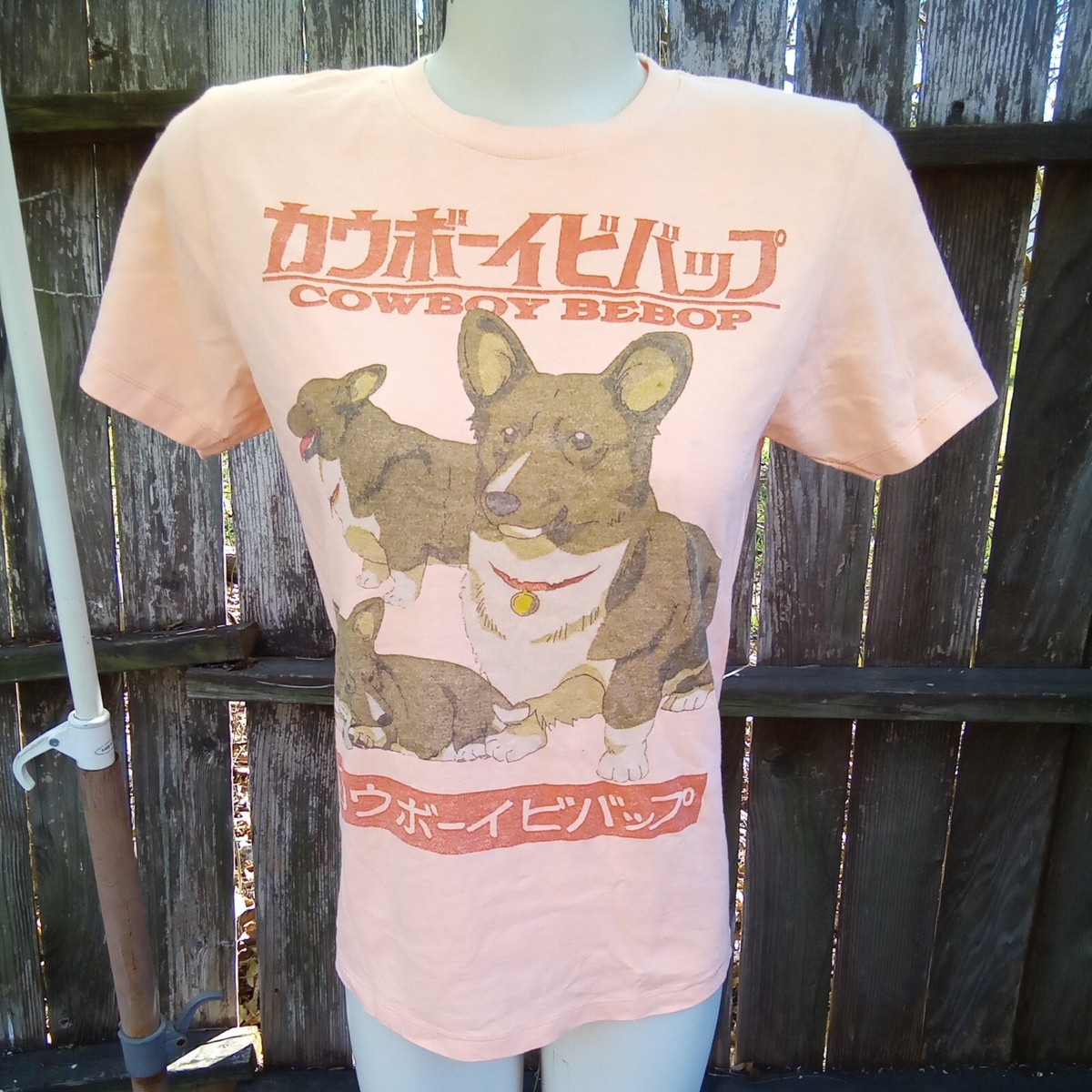 Cowboy bebop y2k vintage t-shirt corgi unisex Small | eBay