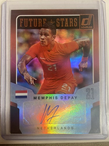Carte Panini Donruss Memphis Depay – Future Stars Auto 083/199 – RC Lyon