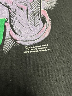 Vintage The Joker T Shirt Size Small 1989 DC Comics Batman HAHAHA Vintage The Joker T Shirt Size Small 1989 DC Comics Batman HAHAHA