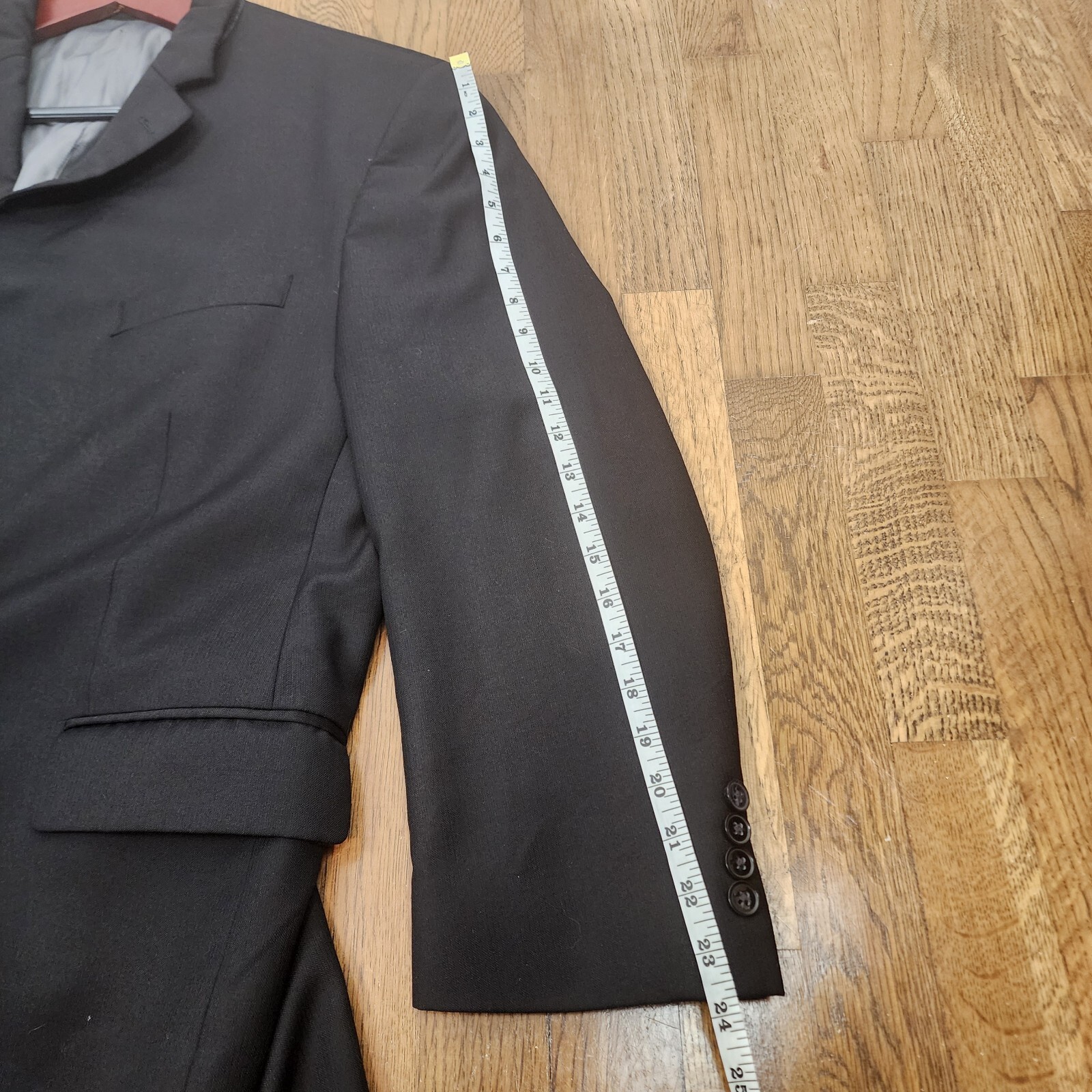 Peter Millar Two Button Solid Black Blazer Men's … - image 12