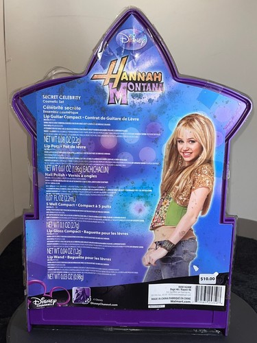 vtg Disney Hannah Montana Secret Celebrity Cosmetic Set Lip Gloss Make Up New - Picture 2 of 11