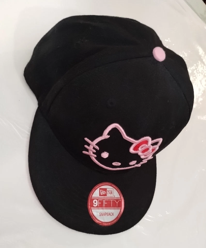 NUEVA ERA HELLO KITTY SANRIO SOMBRERO Damas Negro y Rosa🩷 Snapback Talla Única Foto 4 de 4