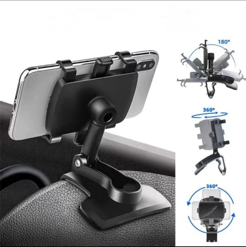 Soporte universal para teléfono móvil soporte para parabrisas para montaje en tablero de instrumentos de coche Foto 3 de 4