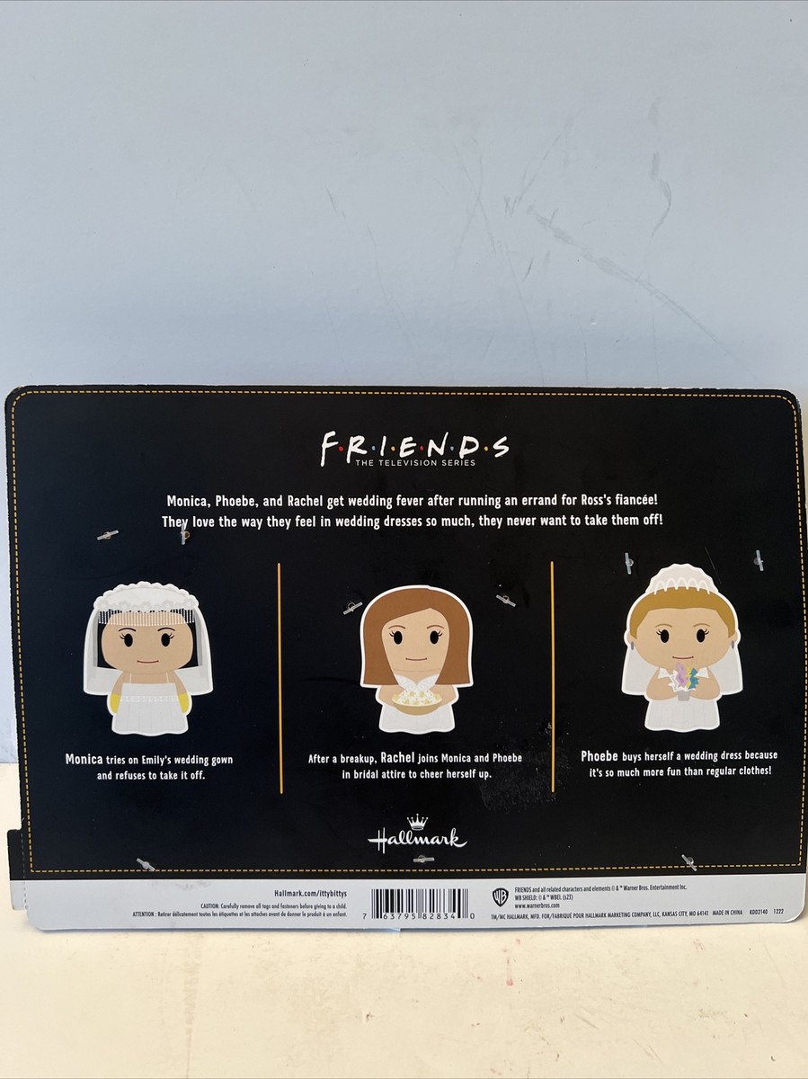 Hallmark Itty Bittys Friends Monica Rachel Phoebe Wedding Dresses Plush 5 T NEW | eBay Hallmark Itty Bittys Friends Monica Rachel Phoebe Wedding Dresses Plush 5 T NEW | eBay