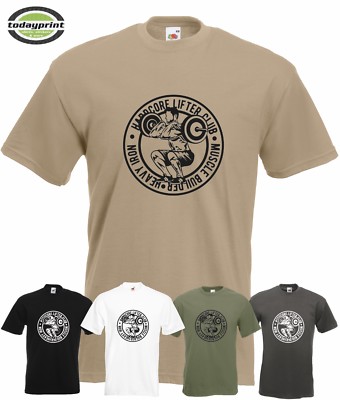 T Shirt HARDCORE LIFTER CLUB, Bodybuilding, Bodybuilder, Fitness, Krafttraining