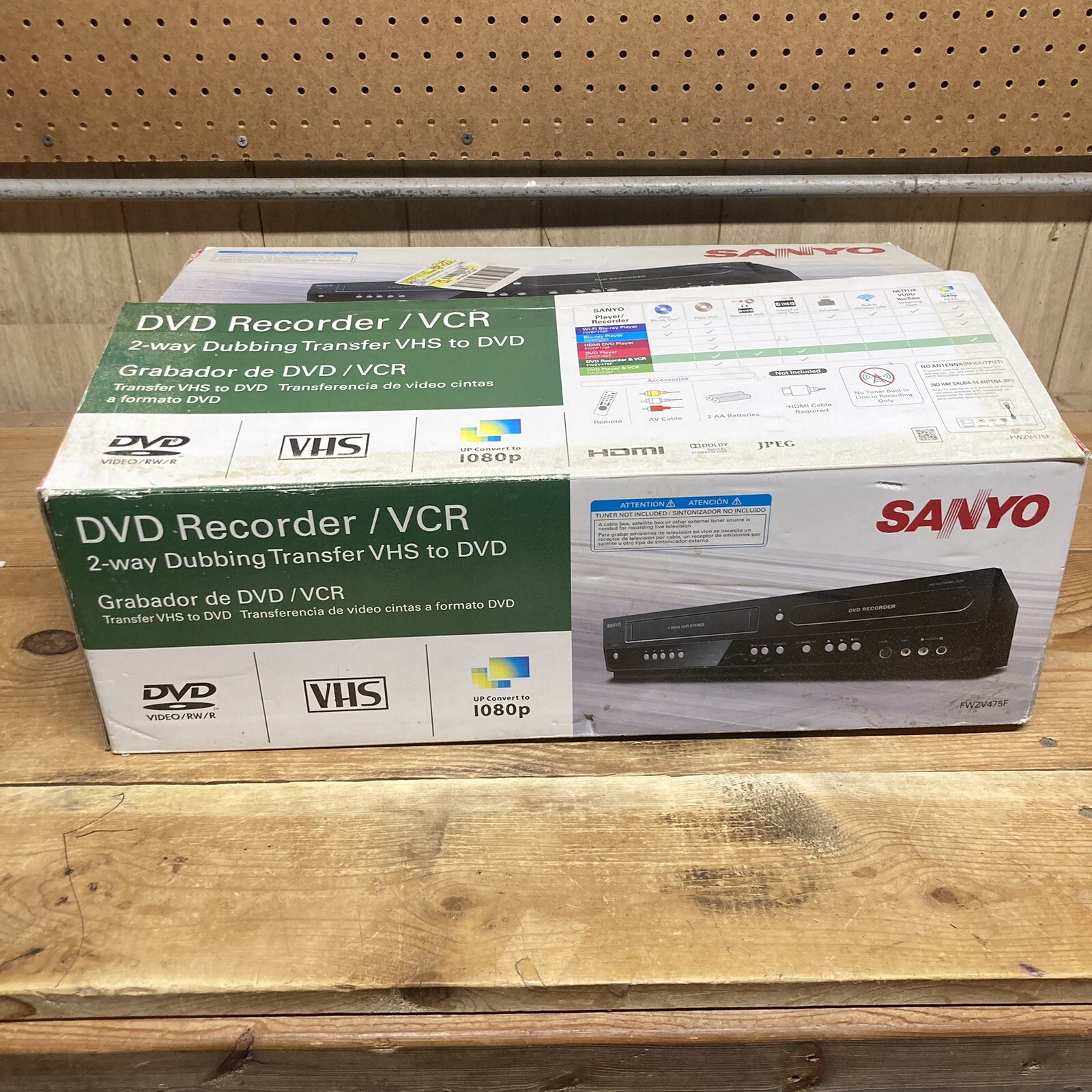 Sanyo FWZV475F HDMI DVD Recorder / VCR 4 Head Combo Player TESTED eBay