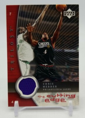 2005-06 Upper Deck Trilogy CHRIS WEBBER Cutting Edge Patch Philadelphia 76ers