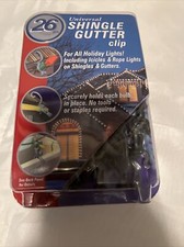 New 26 Piece Universal Shingle Gutter Clips For Holiday Lights Christmas 
