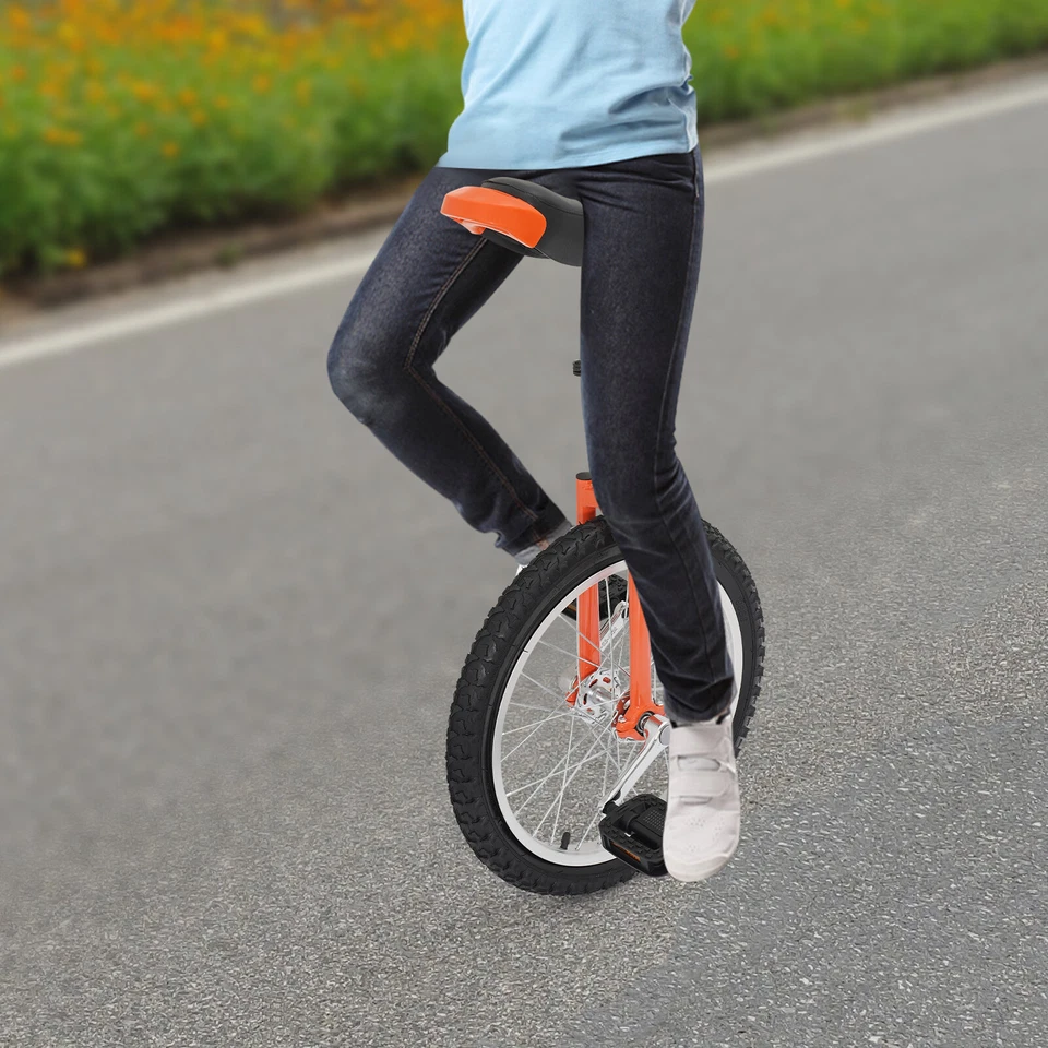 Adjustable Exercise Unicycle Outdoor Unicycle One Wheel Bike For 5-60 Years Old