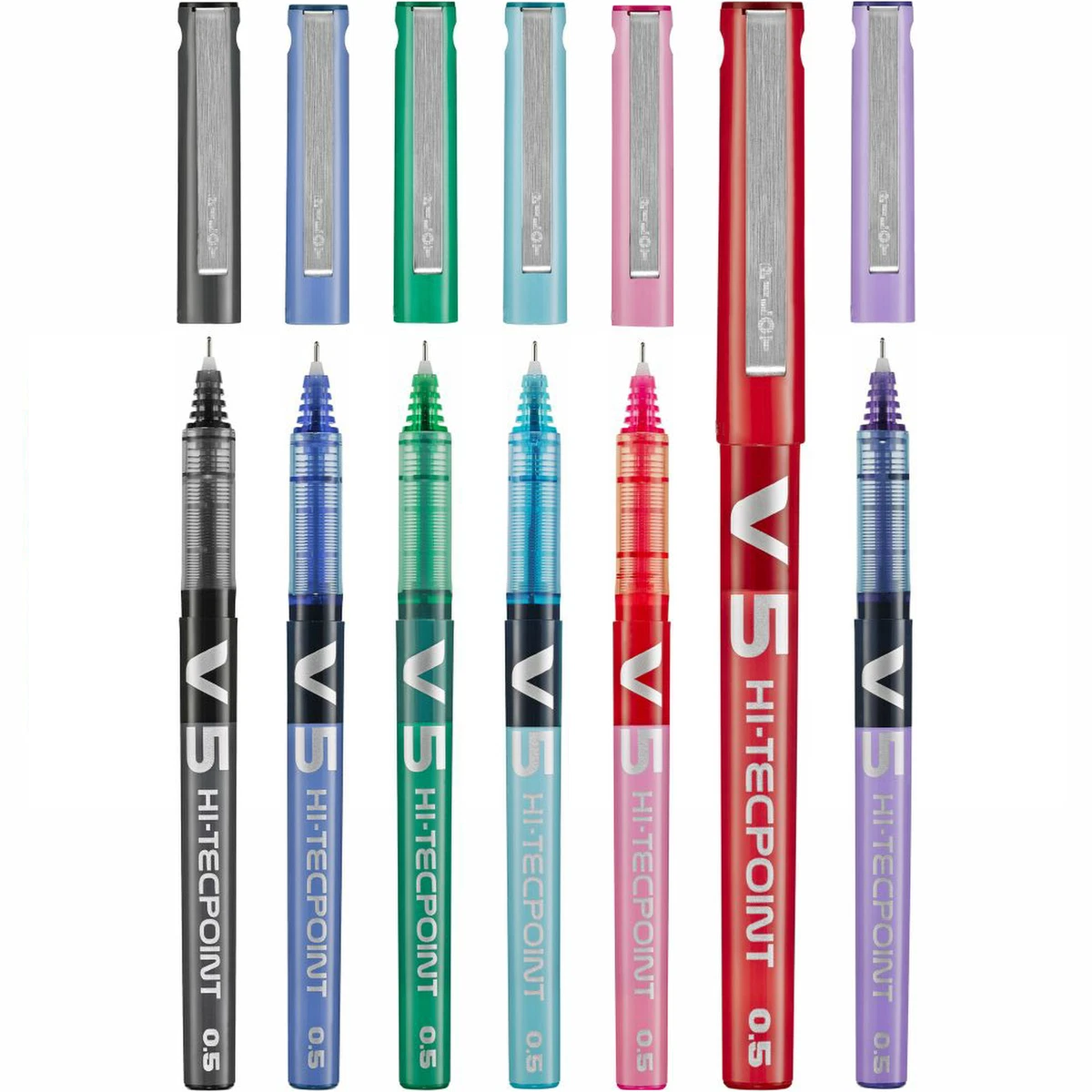 Pilot Hi-Tecpoint V5 Set 12 Colores - Mona Papelería