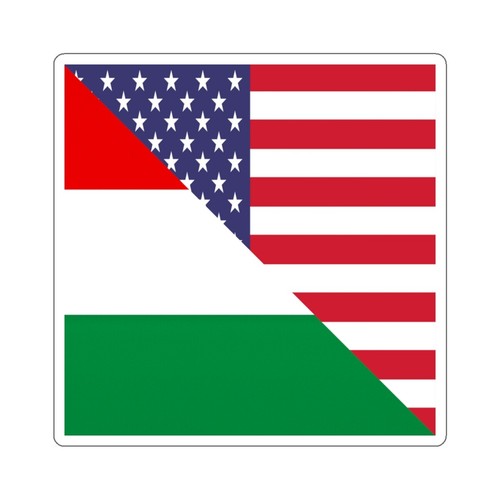 Pegatina bandera húngara americana | Pegatinas media Hungría Estados Unidos - Imagen 9 de 13