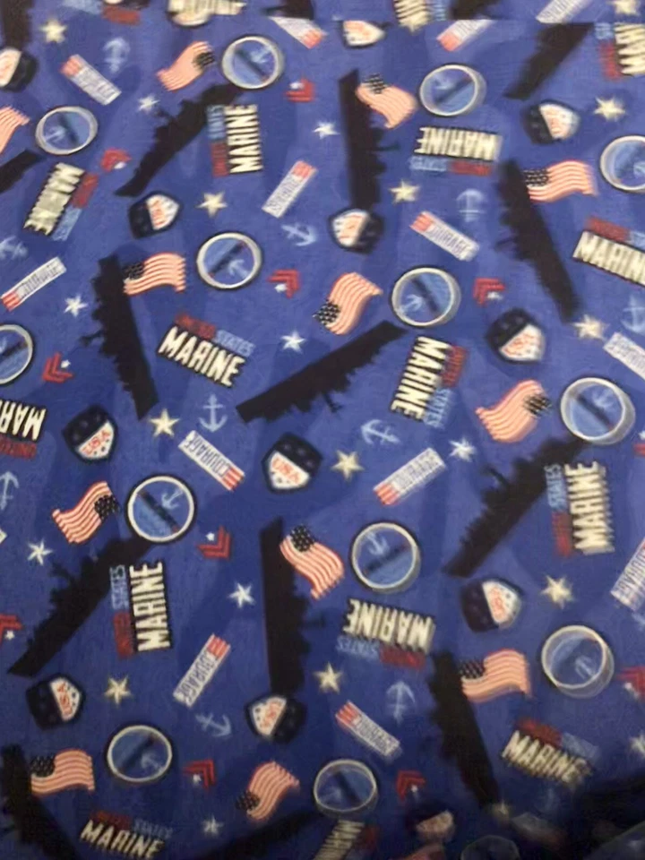 Bandeiras militares dos EUA fuzileiros navais dos Estados Unidos América CORAGEM ARREMESSO em azul BTFQ - Imagem 3 de 4
