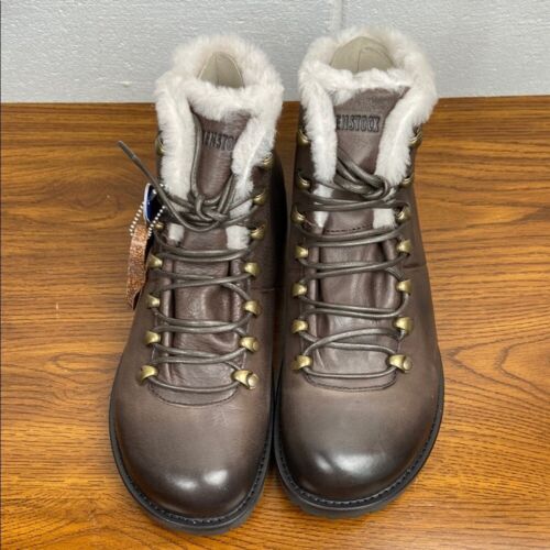 Birkenstock Hancock Dark Brown Leather Boots EU42 REGULAR 1007601 Hiking Unisex - Picture 3 of 5