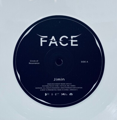 韓国LP Jimin Face BHE0251 Bighit Music /00260 Jimin (BTS) - FACE (Vinyl) - Music & Performance - Walmart.com