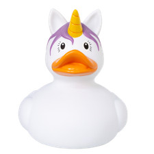 Unicorn Duck , White Rubber Duck