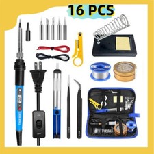 80W Electric Soldering Iron Welding Gun Tool Kit Solder Wire Desoldering Pump US