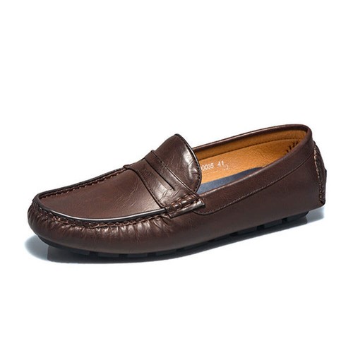 Men's Leather Shoes Winter Casual Business Shoes All-Match Peas Shoes Soft Sole - 第 23/30 張圖片