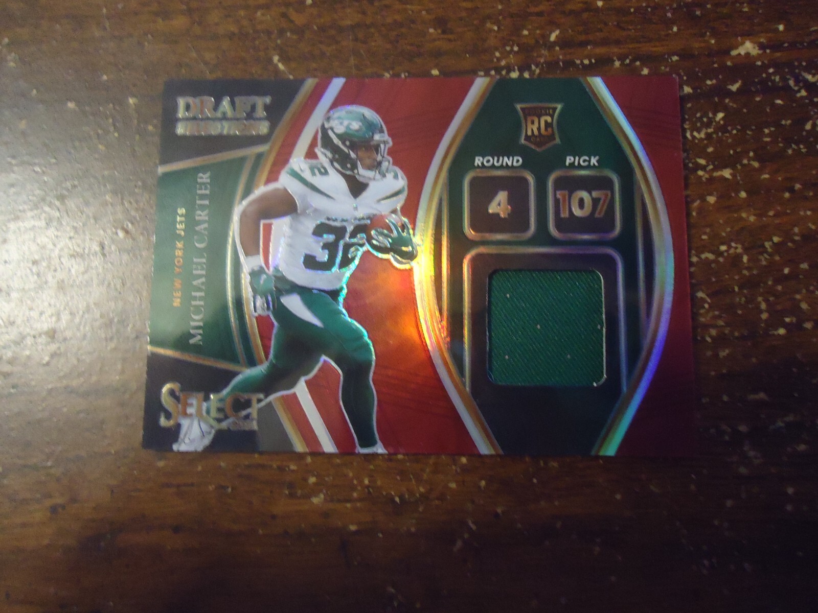 Michael Carter Panini Select Draft Selections Memorabilia #DSMCA Red