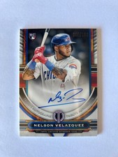 2023 Topps Tribute Nelson Velazquez On Card Rookie Autograph SP #108/150 RC Auto
