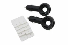 EcoGecko 2 Pack Car Air Freshener Electric Essential Oil Diffuser with 5 Pads 