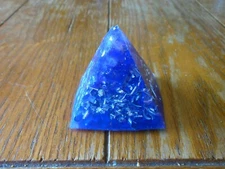 GENUINE ORGONITE Pyramid, Rustic Homemade with Recycled Materials and Quartz
