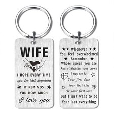 Gifts for Wife Romantic-To My Wife Keychain from Husband-Wife Mother's Day Gift
