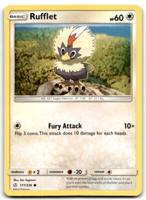 2019 Sun & Moon - Cosmic Eclipse Rufflet b Basic/Common #177