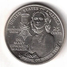 2024-S San Francisco Brilliant Uncirculated DR. Mary Walker Quarter Coin!
