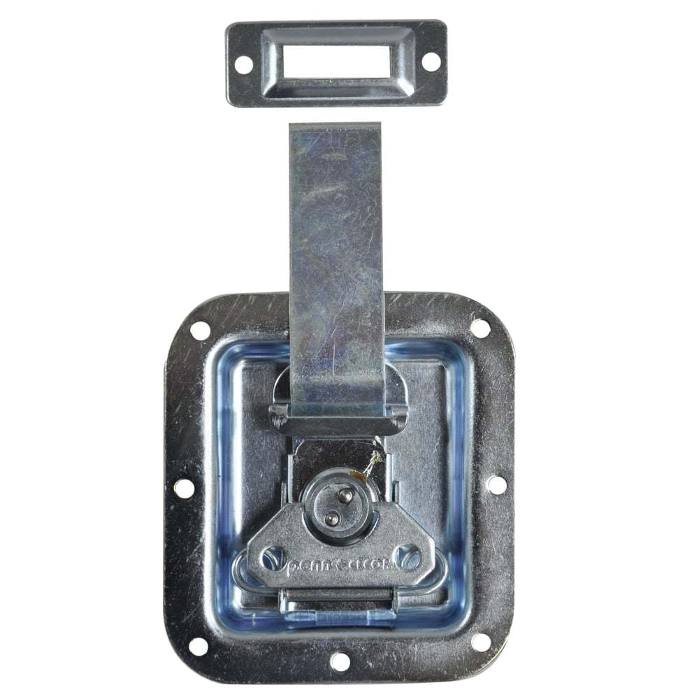 UKDJ Single Butterfly Catch Silver Flight Case Over Latch with Extended Arm