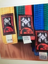 BUDODRAKE * DOJO * SPORT * 1 GÜRTEL* MEHRFARBIG * 120 CM * 260 CM * 280 CM * NEU