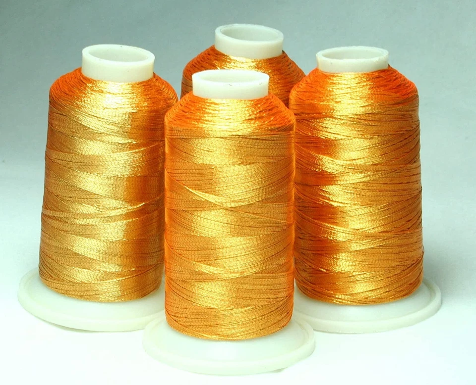 NEW CHRISTMAS GOLD METALLIC MACHINE EMBROIDERY THREADS KIT - Image 2 of 2