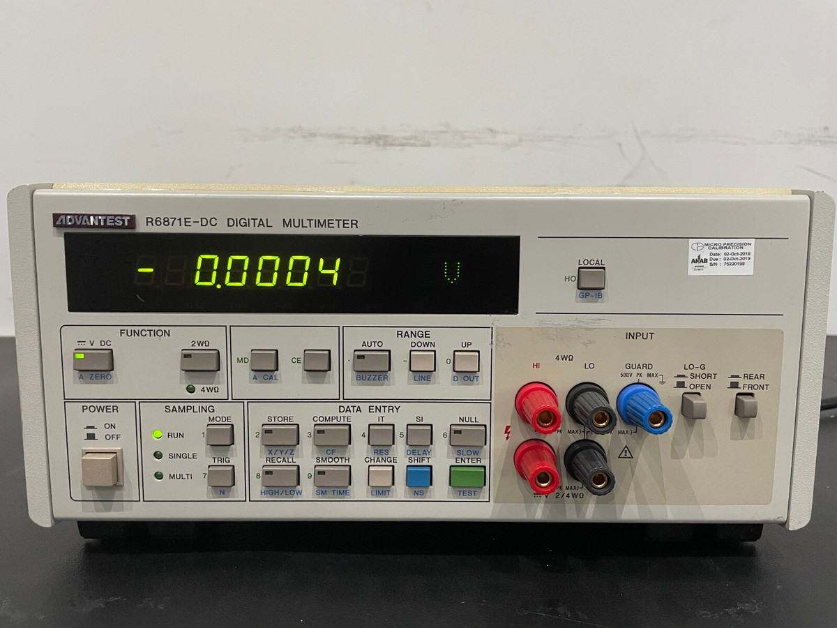 Advantest R6871E-DC Digital Multimeter | eBay