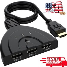 3 Port HDMI Splitter Cable 1080P Switch Switcher HUB Adapter for HDTV PS4 Xbox