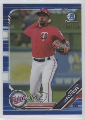 2019 Bowman Chrome Prospects Blue Refractor 134/150 Wander Javier #BCP-206 6u5