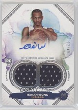2023-24 Topps Motif Rookie Dual Relic Auto 2/49 Isaiah Wong #104 Auto 0c3