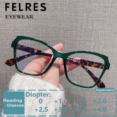 Fashion Women Cat Eye Anti Blue Light Reading Glasses Clear Lens Glasses Frames