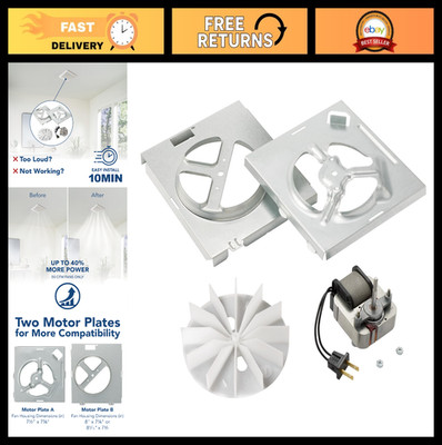 70 CFM Bathroom Exhaust Fan Replacement Motor Kit - Easy DIY Upgrade for 50/70 C