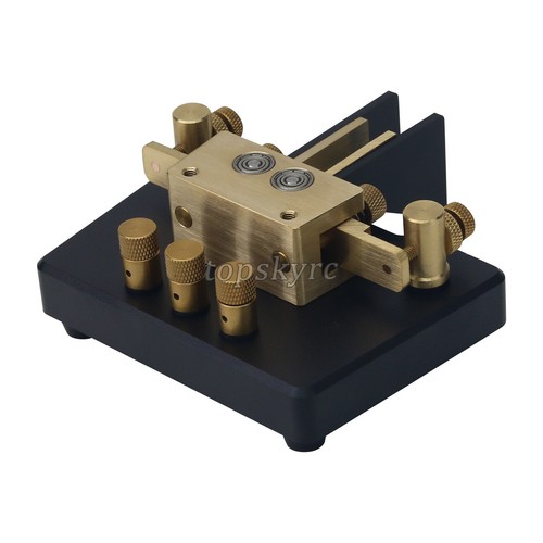 MK-03 Messing CW Morsetaste Kurzwellen Radio Telegraph Automatik CW Schlüssel f/Radio tp1 - Bild 7 von 10