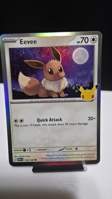 Eevee 118/128 Common ME: 30th Celebration Pokemon Holo Near Mint