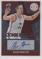 2012 Totally Certified Rookie Roll Call Red 256/279 Justin Hamilton #91 Auto 0a3